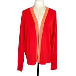 Garcia dark orange open cardigan